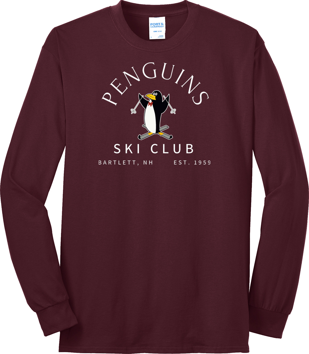 Penguins Ski Club Unisex Long Sleeve T Shirt