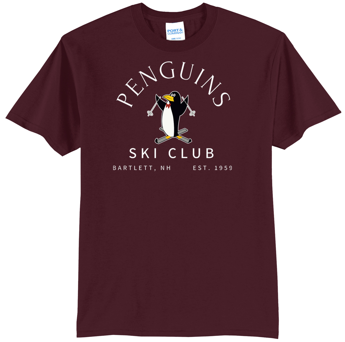 Penguins Ski Club Unisex Short Sleeve T Shirt