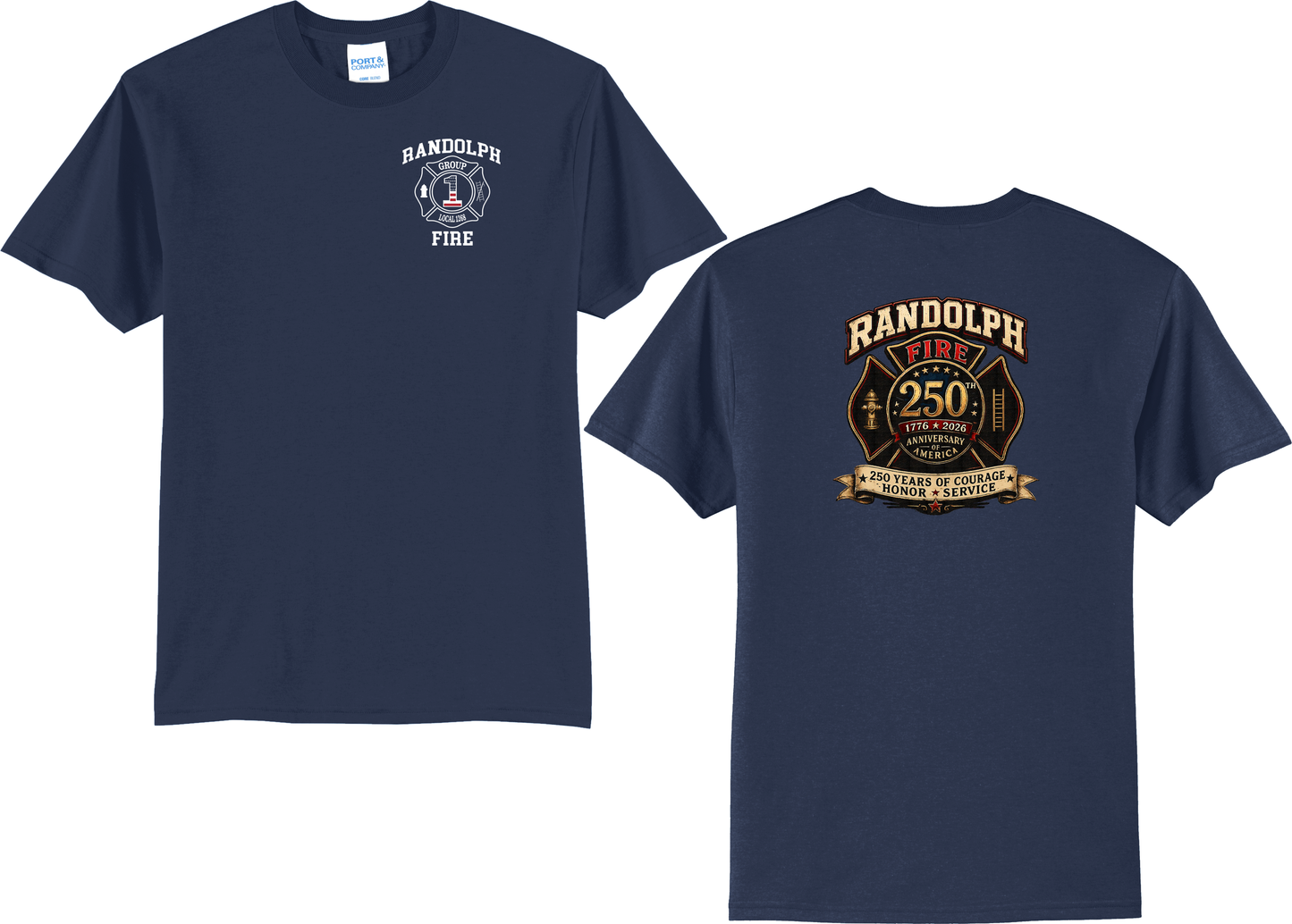 Randolph Fire Group 1 America 250th T-Shirt