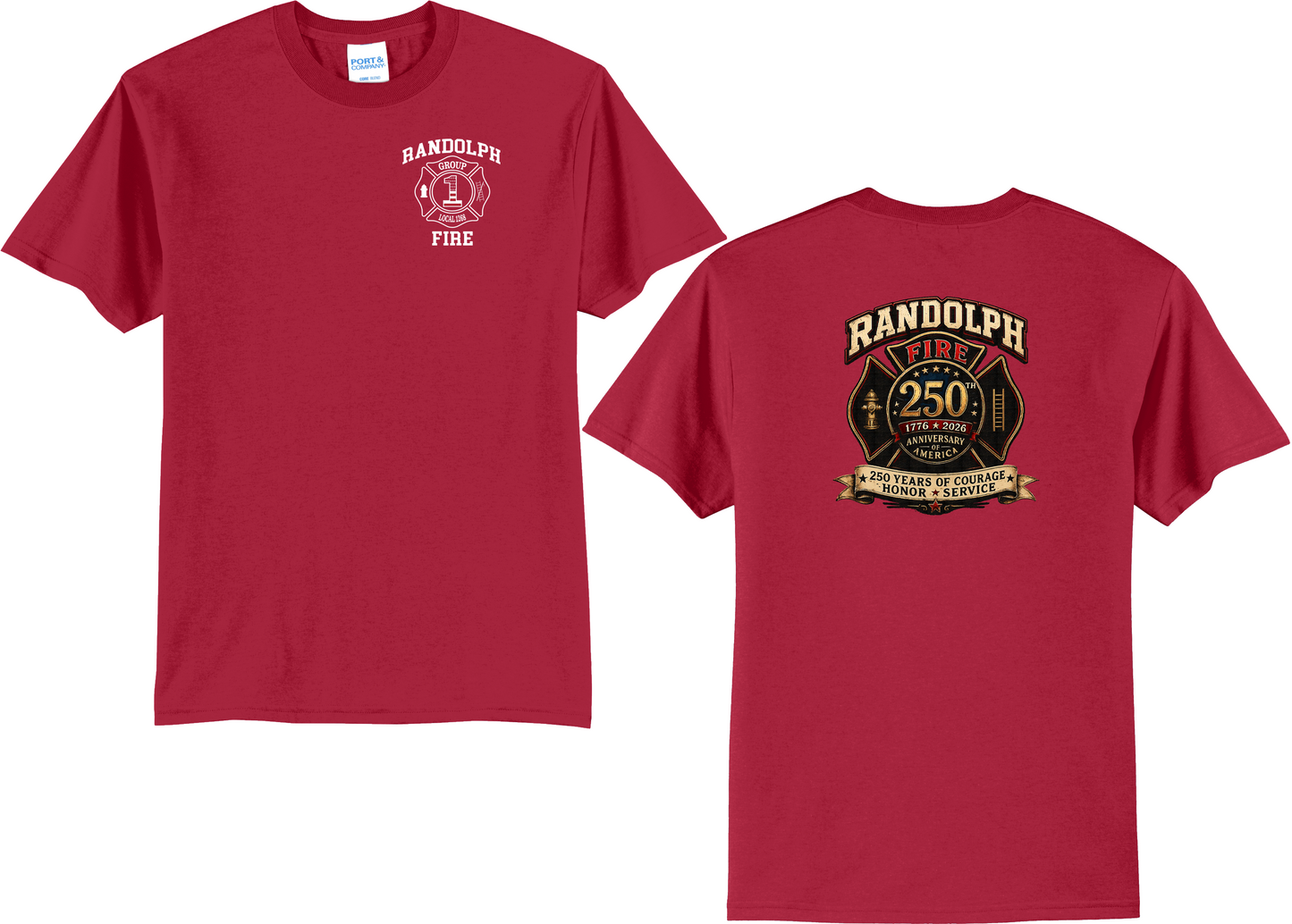 Randolph Fire Group 1 America 250th T-Shirt