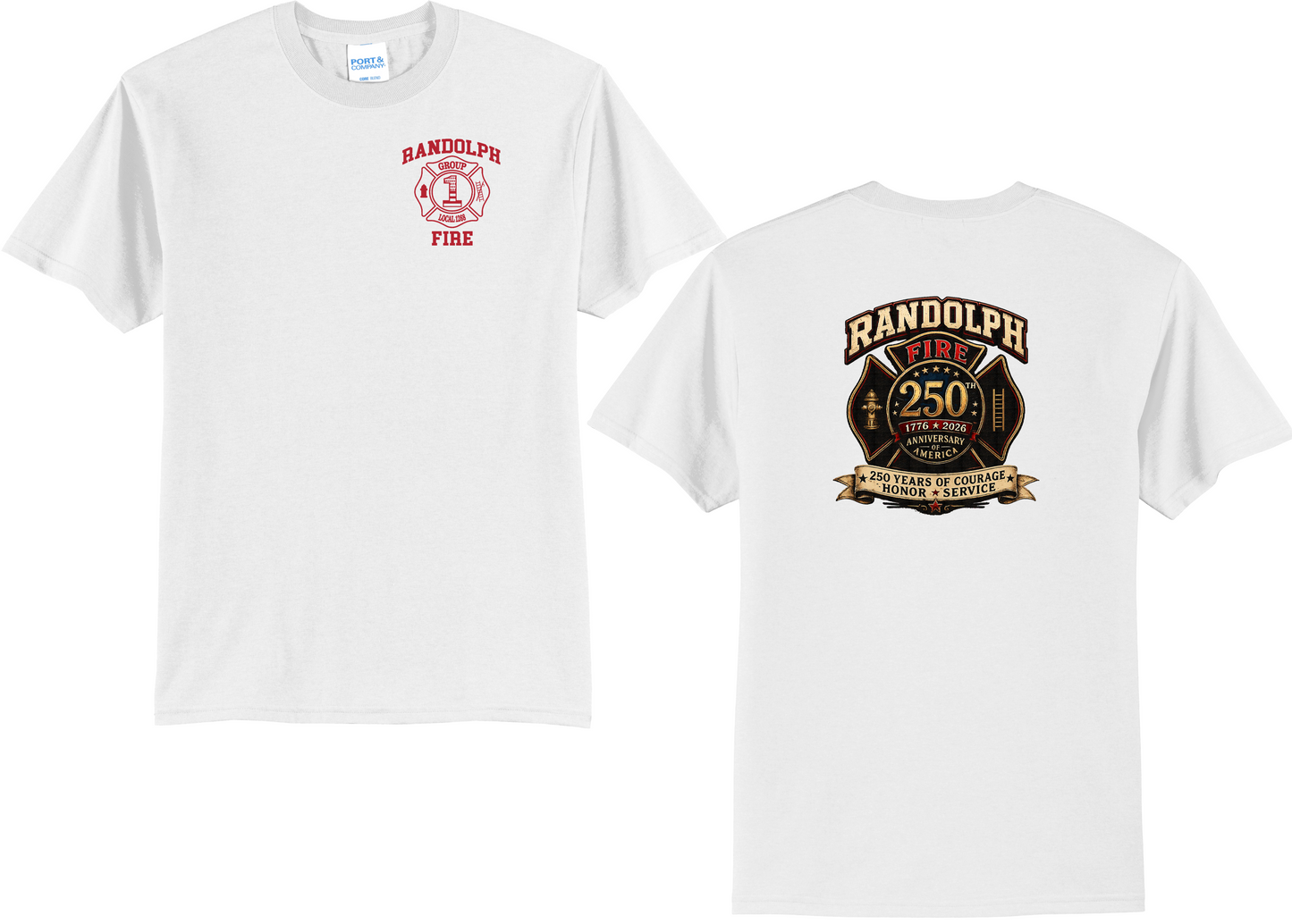 Randolph Fire Group 1 America 250th T-Shirt