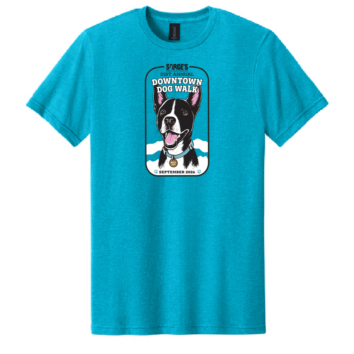 21st Annual Sarge's Downtown Dog Walk T Shirt/Registration