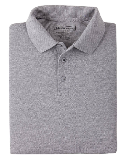 5.11 Tactical Utility Short Sleeve Polo Details Heather Grey Size XL