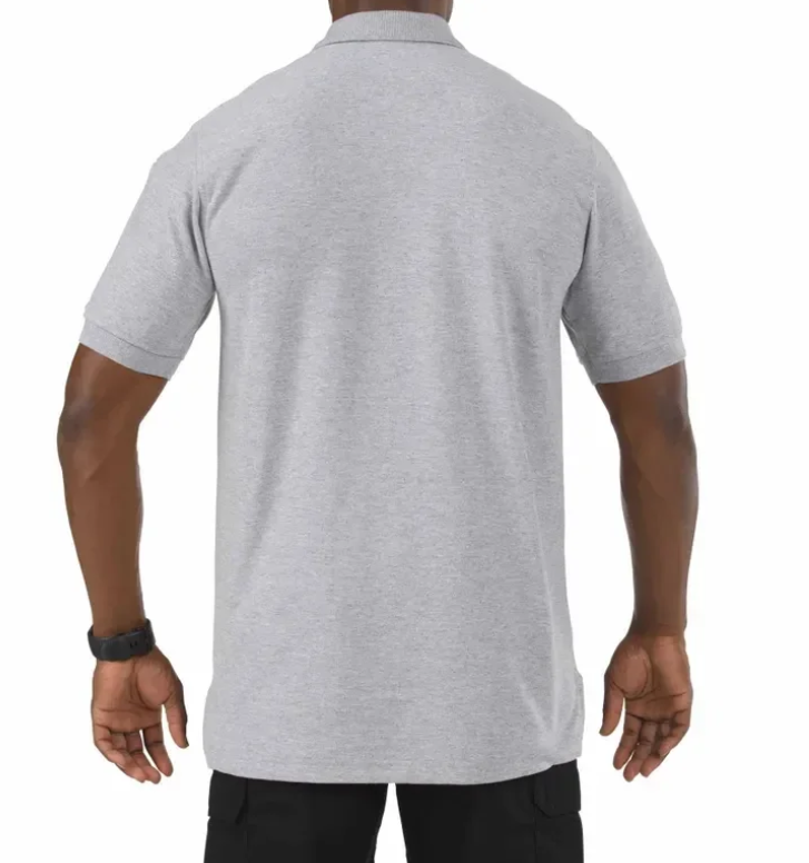 5.11 Tactical Utility Short Sleeve Polo Details Heather Grey Size XL