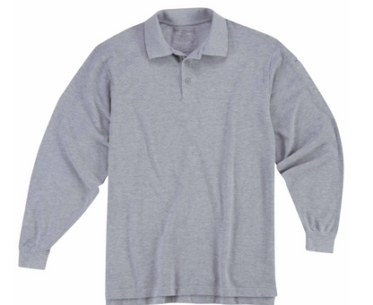 5.11® Professional Polo Long Sleeve Shirt Heather Grey Size 2XL