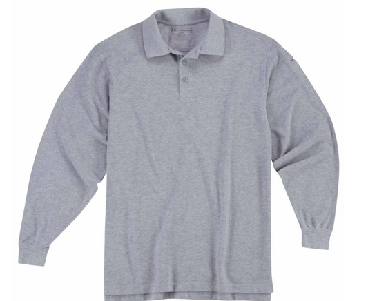 5.11® Professional Polo Long Sleeve Shirt Heather Grey Size 2XL
