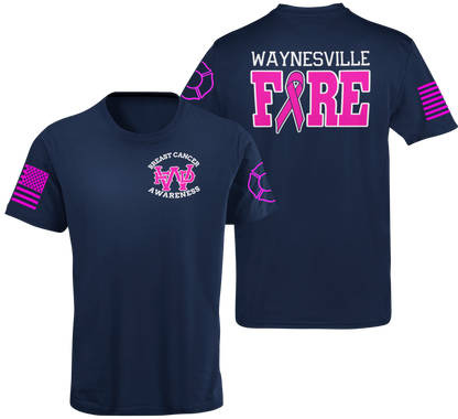 Fire Department Breast Cancer Awareness Unisex Uniform T Shirts - Cold Dinner Club