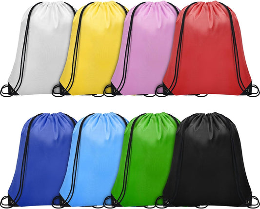 Custom Printed 8 Assorted Drawstring Bags - Promotional Product
