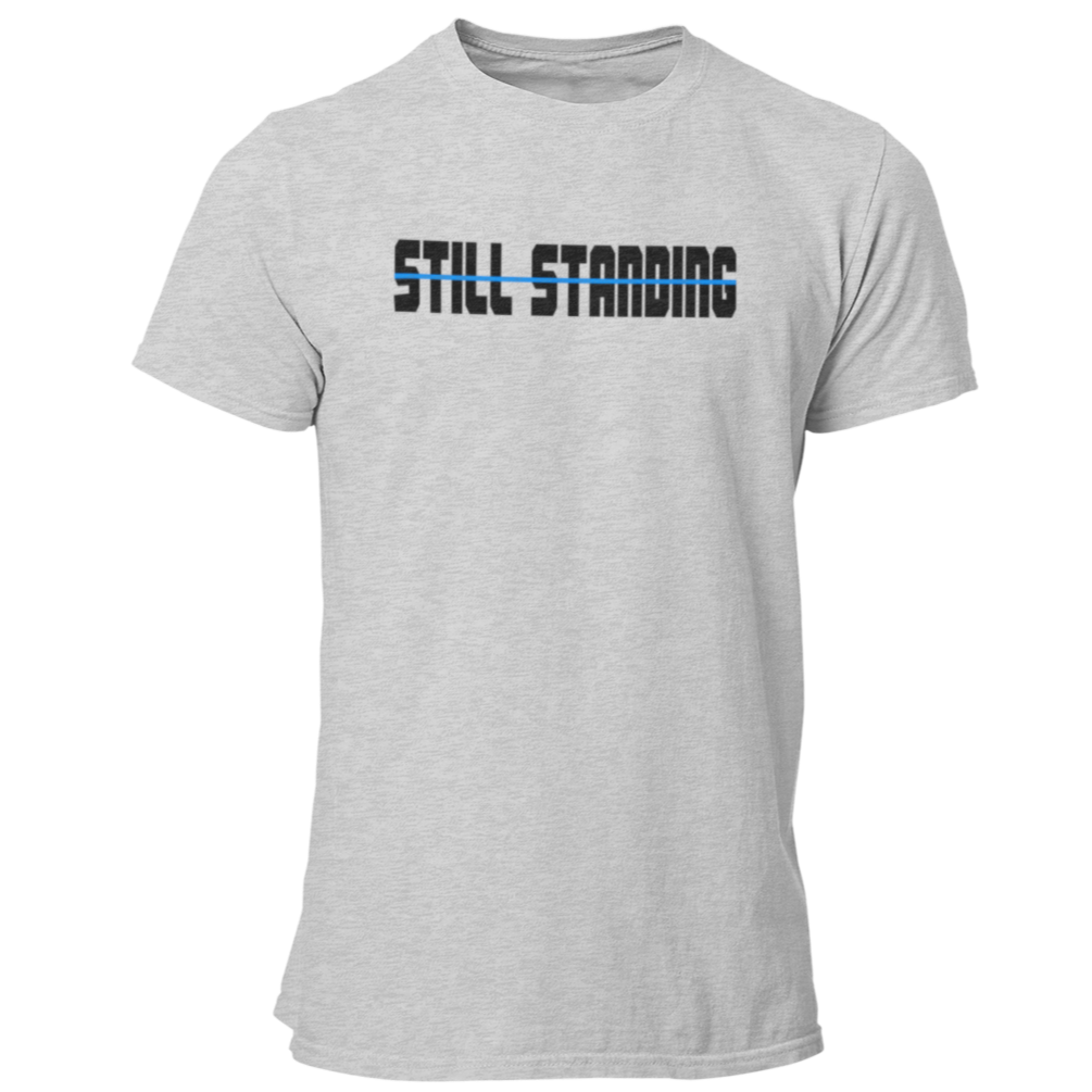 Still Standing Thin Blue Line T Shirt - Pooky Noodles