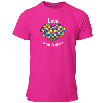 Love Is My Spectrum Autism Awareness Adult Unisex T Shirt - Pooky Noodles