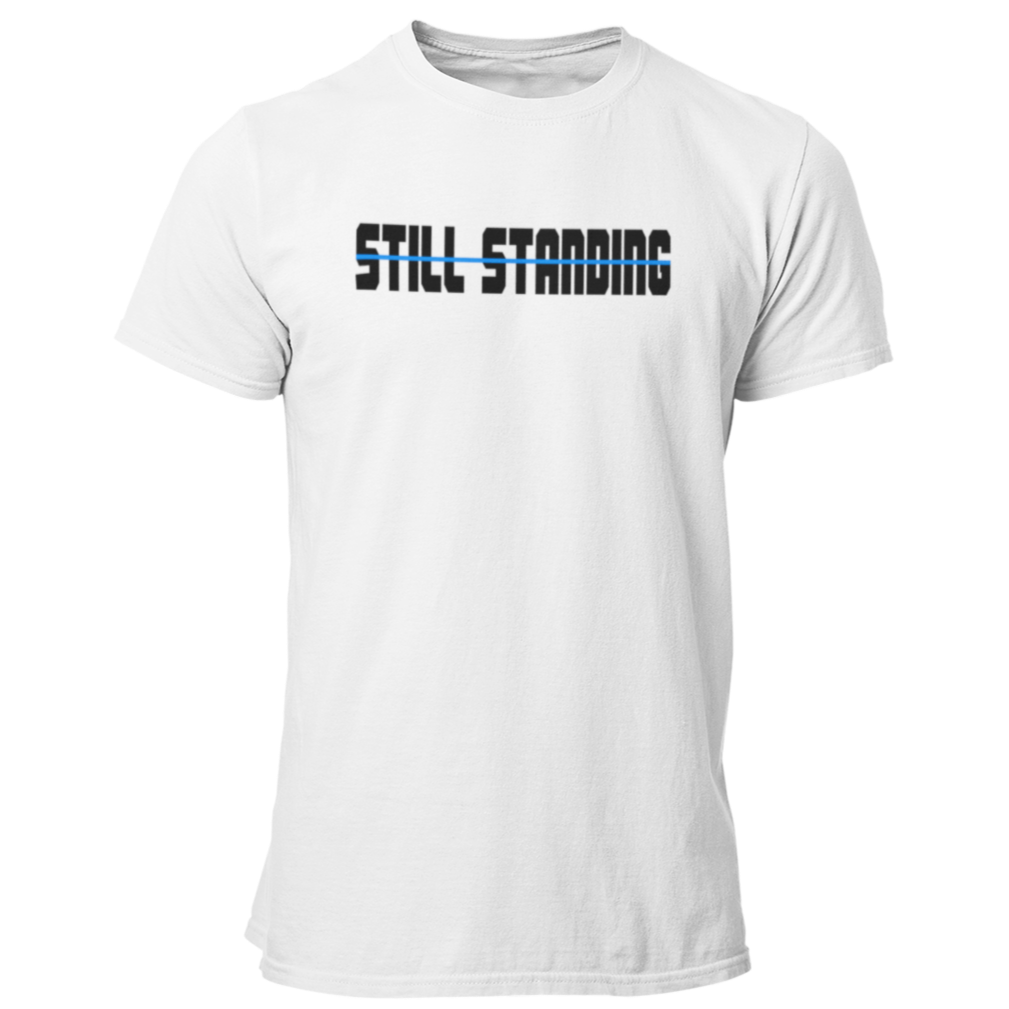 Still Standing Thin Blue Line T Shirt - Pooky Noodles