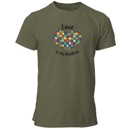 Love Is My Spectrum Autism Awareness Adult Unisex T Shirt - Pooky Noodles