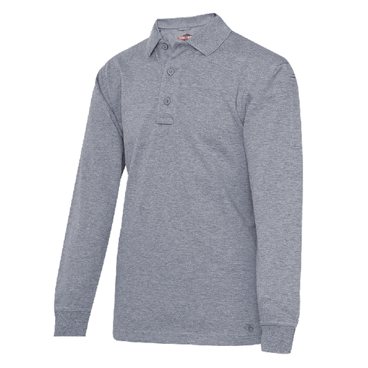 Tru-Spec Original Long Sleeve Polo Heather Grey Size Large